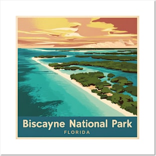 Retro Biscayne National Park Posters and Art